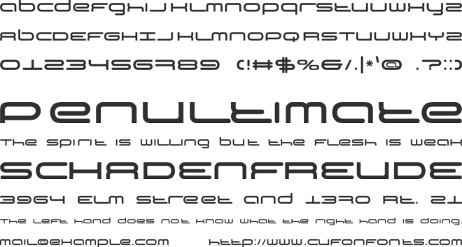 BN 3rd Place font preview