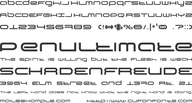 BN 3rd Place font preview