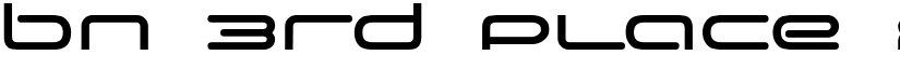 BN 3rd Place font