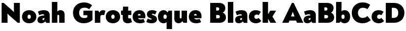 Noah Grotesque Black font