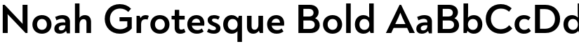 Noah Grotesque Bold font