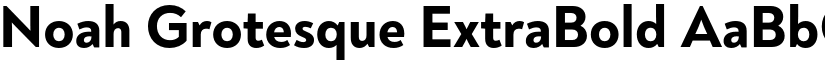 Noah Grotesque ExtraBold font