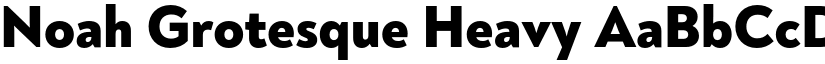 Noah Grotesque Heavy font