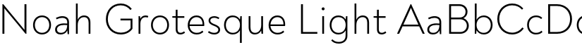 Noah Grotesque Light font