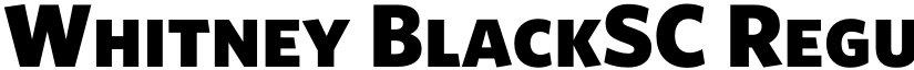 Whitney BlackSC Regular font