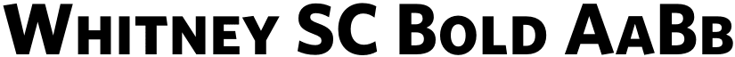 Whitney SC Bold font