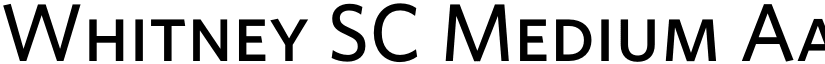 Whitney SC Medium font
