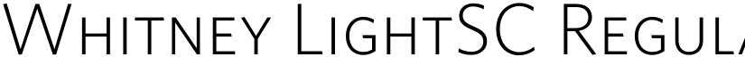 Whitney LightSC Regular font