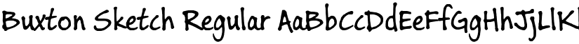 Buxton Sketch font download