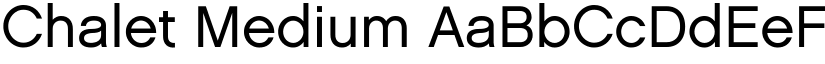 Chalet Medium font