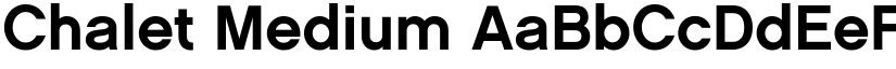 Chalet Medium font