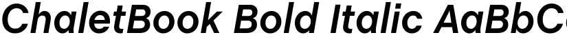 ChaletBook Bold Italic font