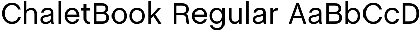 ChaletBook Regular font