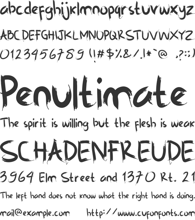 Hanabara font preview