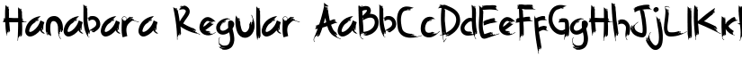 Hanabara Regular font