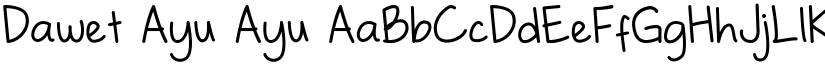 Dawet Ayu Ayu font