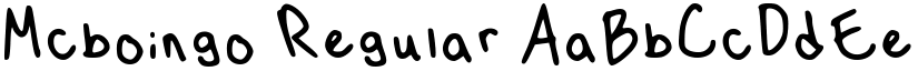 Mcboingo Regular font