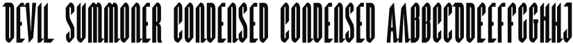 Devil Summoner Condensed Condensed font