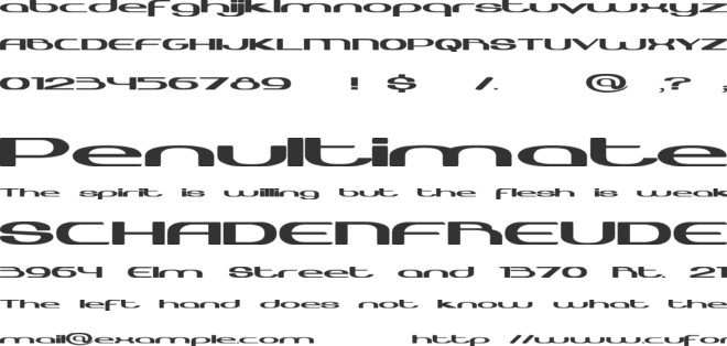 Harabara Neo font preview