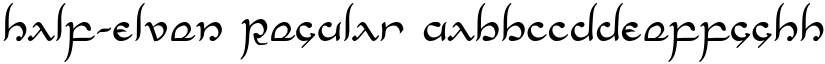 Half-Elven Regular font