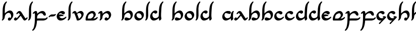 Half-Elven Bold Bold font