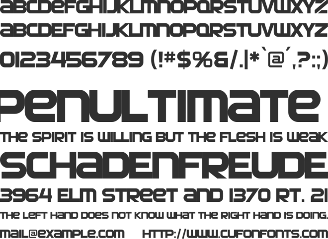 SF Automaton font preview