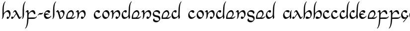 Half-Elven Condensed Condensed font