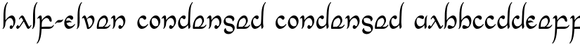 Half-Elven Condensed Condensed font