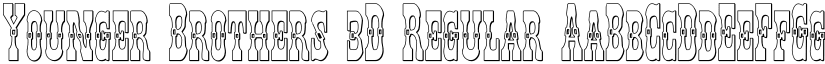 Younger Brothers 3D Regular font