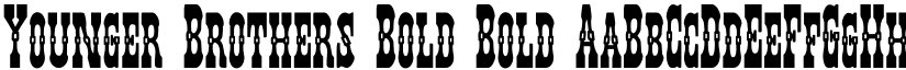 Younger Brothers Bold Bold font