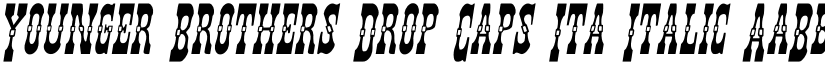 Younger Brothers Drop Caps Ita Italic font