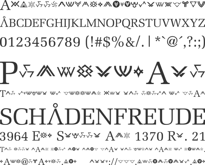 Stargate font preview