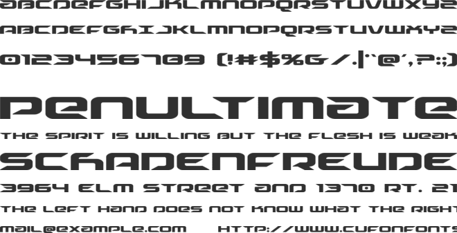 Drive font preview