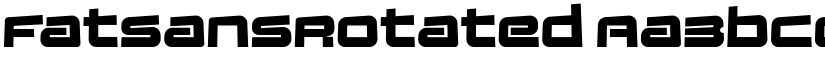 FatsansRotated font
