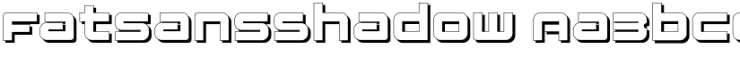 FatsansShadow font
