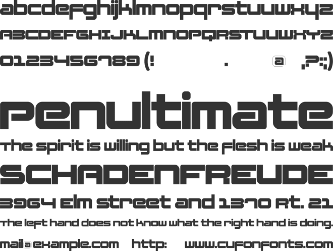 Fatsans font preview