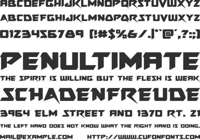 Skirmisher font preview