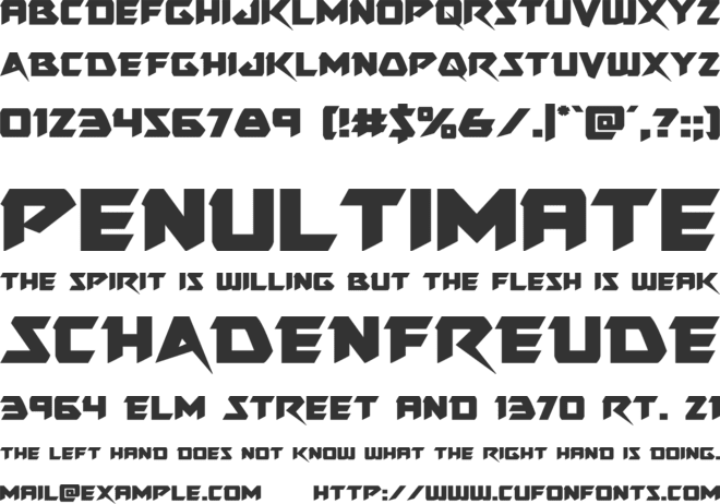 Skirmisher font preview