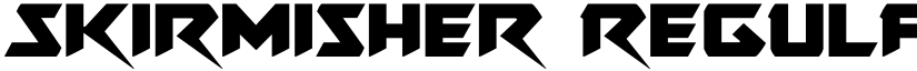 Skirmisher Regular font