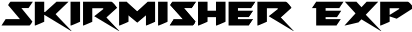 Skirmisher Expanded Expanded font