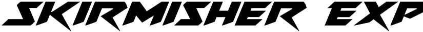Skirmisher Expanded Italic Expanded Italic font