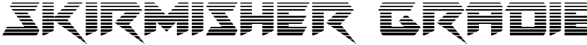 Skirmisher Gradient Regular font