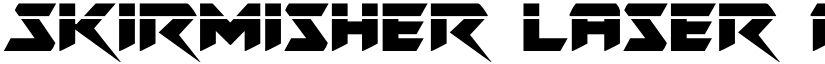 Skirmisher Laser Regular font