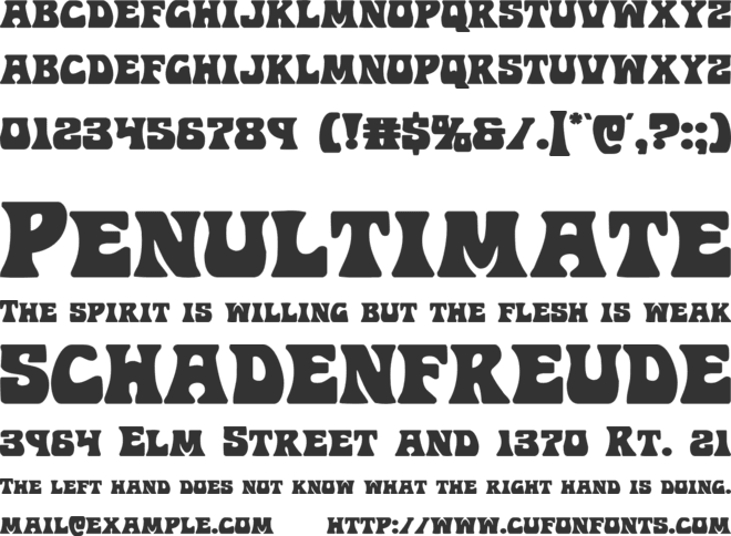 Hip Pocket font preview