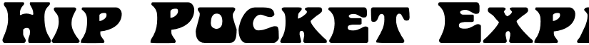 Hip Pocket Expanded Expanded font