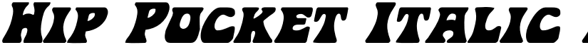 Hip Pocket Italic Italic font