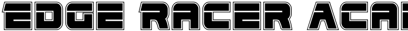 Edge Racer Academy Regular font