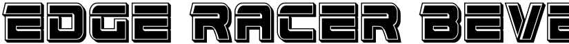 Edge Racer Bevel Regular font