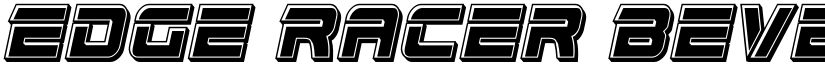 Edge Racer Bevel Italic Italic font