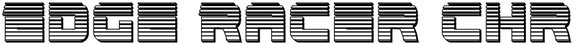 Edge Racer Chrome Regular font